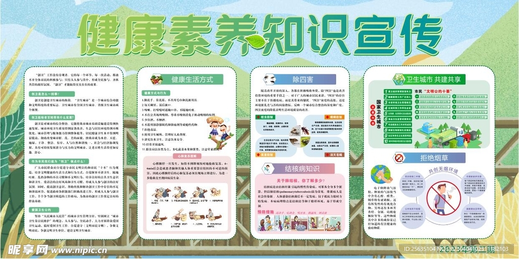 健康素养简笔画