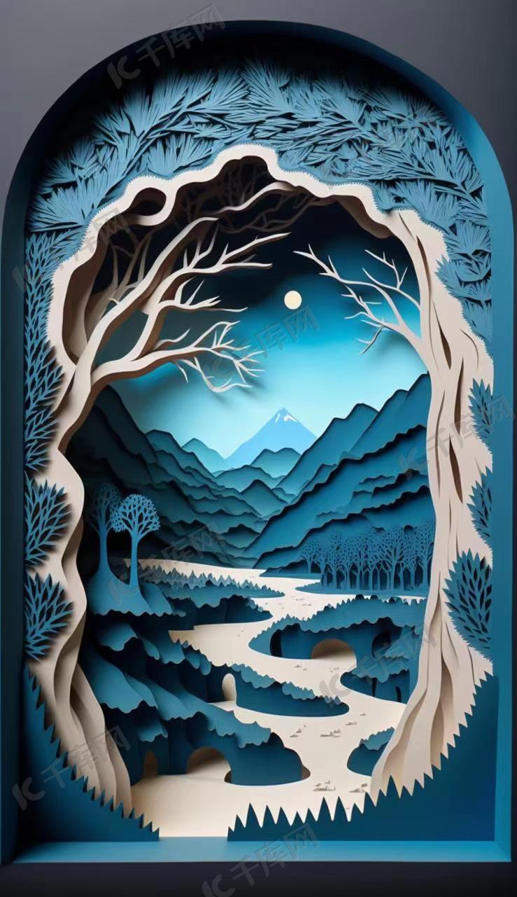 刻画彬县山水的画家