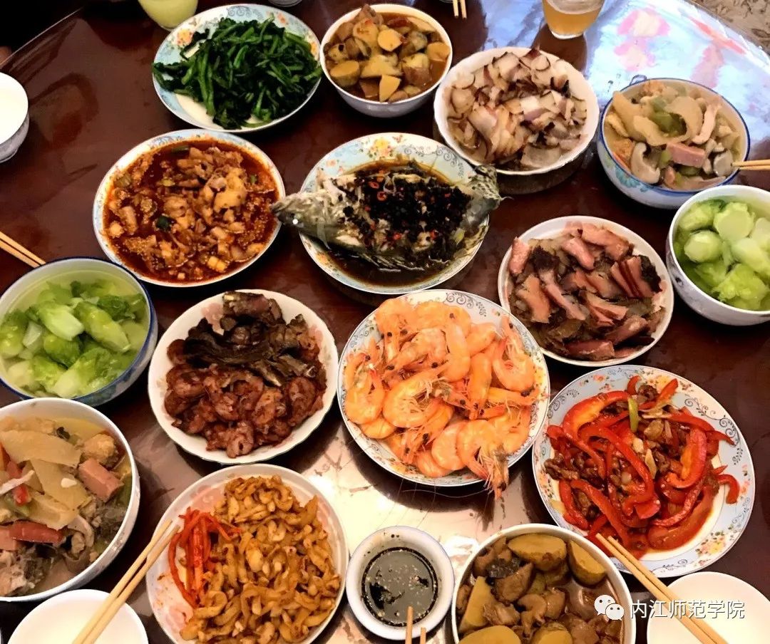 春节美食画画